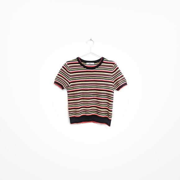 Zara Multicolored Knit Tee - Picture 1 of 5